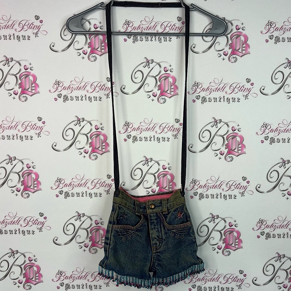 Kappies bag purse shorts mini western stars tassle Denim Mini Bag Strap cowgirl